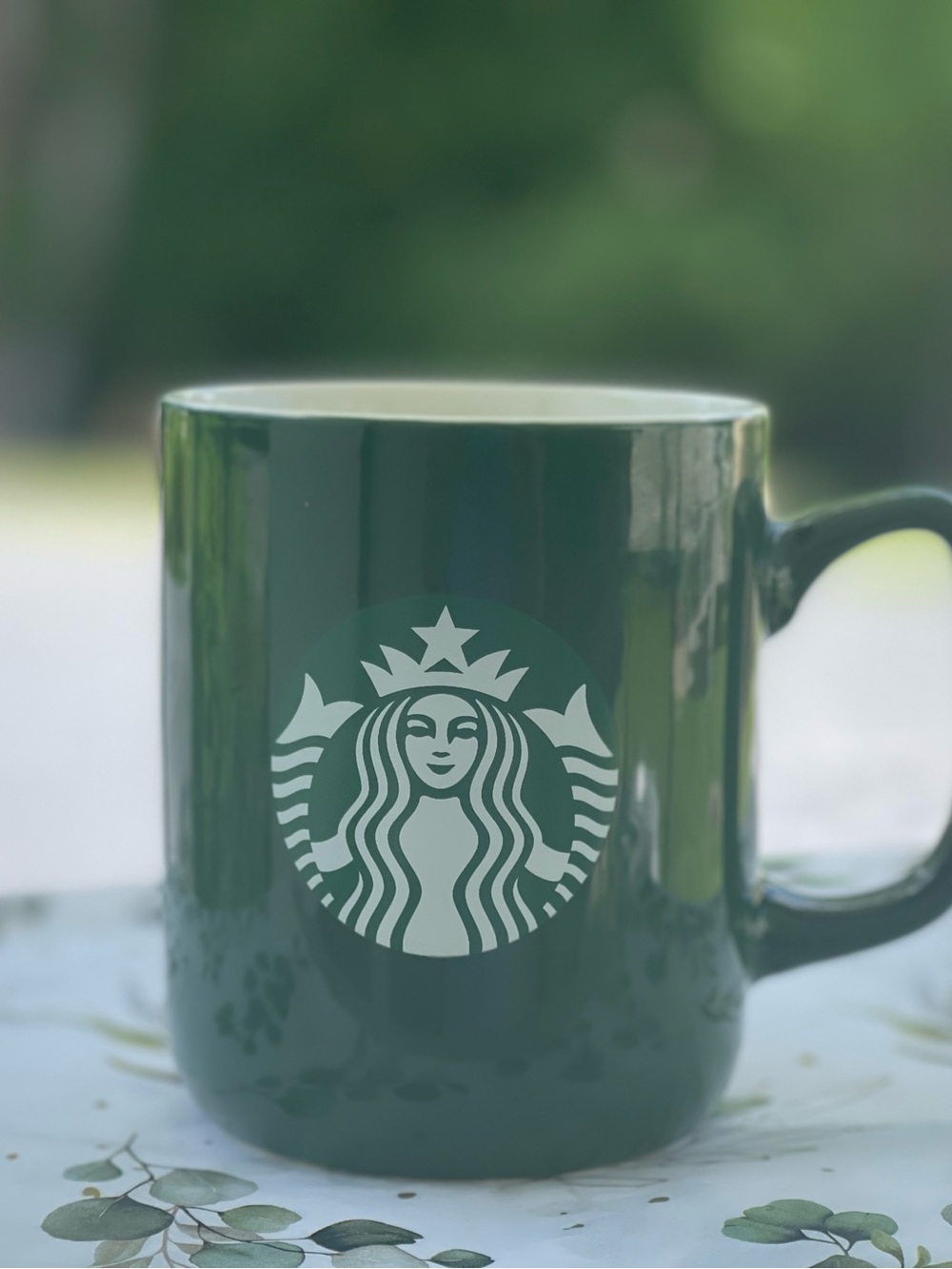 Starbucks Green Logo Mug Generous 16 Oz Size Excellent Condition